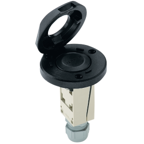 Black Composite Waterproof Switch - Single-Function with Guard Top