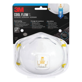 8511 Sanding and Fiberglass Respirator with Cool Flow