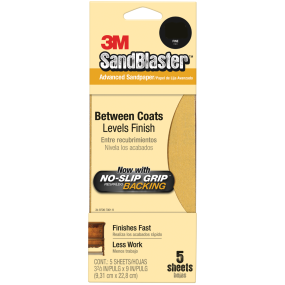 SandBlaster Sandpaper with No-Slip Grip Backing