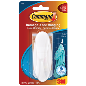 Command Designer Plastic Hook - Adhesive Backed
