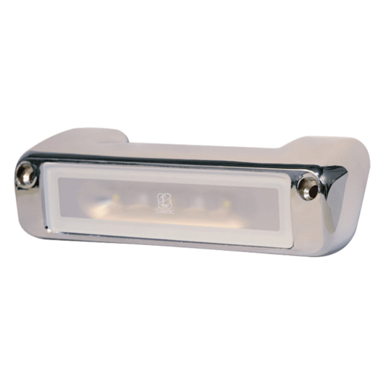 Perimeter LED Flood Light - White Finish/Chrome Trim 1