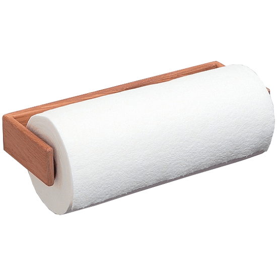 Teak paper sales towel holder