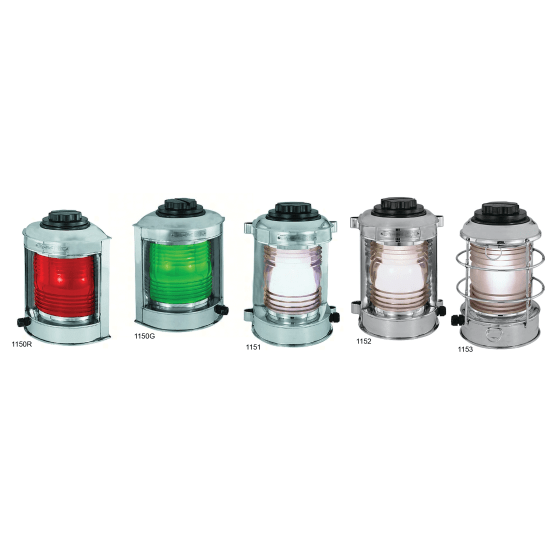 Figs. 1150-54 - Galvanized Commercial Navigation Lights