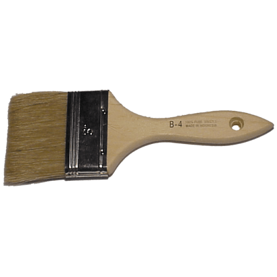 Unique Bargains 12pcs 1 Inch Paint Brush Natural Bristle Flat Edge With Wood Handle Wall Treatment Tool For Paint Varnishes Glues