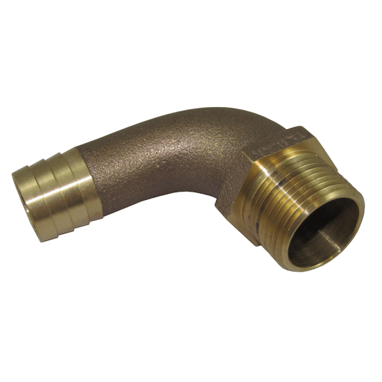 90 Deg Male Pipe to Hose Adapters Marine Hardware Fisheries Supply