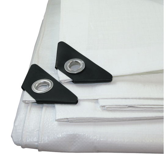 White UVResistant Heavy Duty Poly Tarps Tarps Fisheries Supply