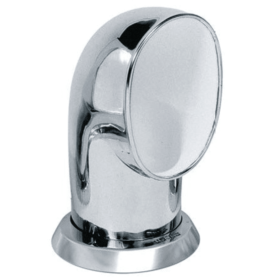 Traditional Stainless Steel Cowl Vents - White Interior