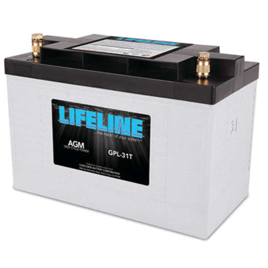 Lifeline GPL31T Group 31 AGM 12V Deep Cycle Battery Fisheries Supply