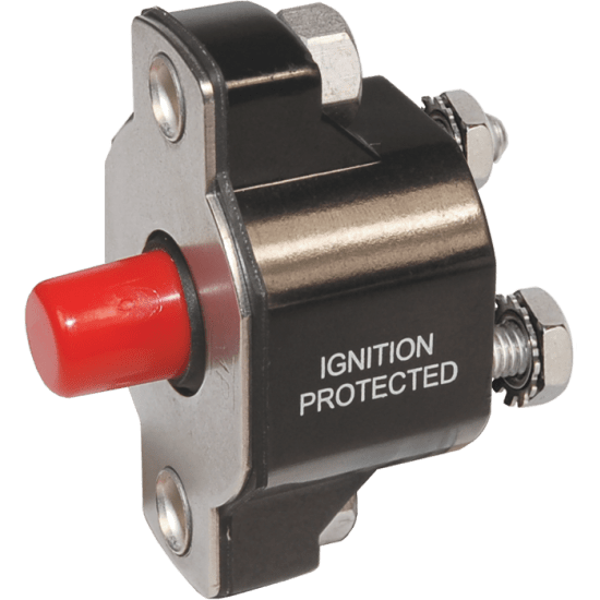 Push-Button Re-Set Thermal Circuit Breakers