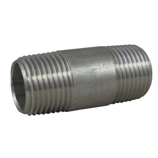 2 X 6 Inch 304 Stainless Steel Pipe Nipple - Schedule 40 16168 PSI Rating