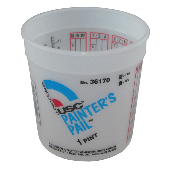  (Full Case of 100 Each - Pint (16oz) Paint Mixing Cups