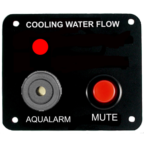 Cooling Water Flow Warning Panel with Mute - Single Engines 1