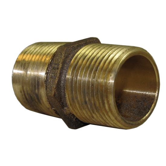 GROCO Bronze Pipe Nipple - 1-1/4