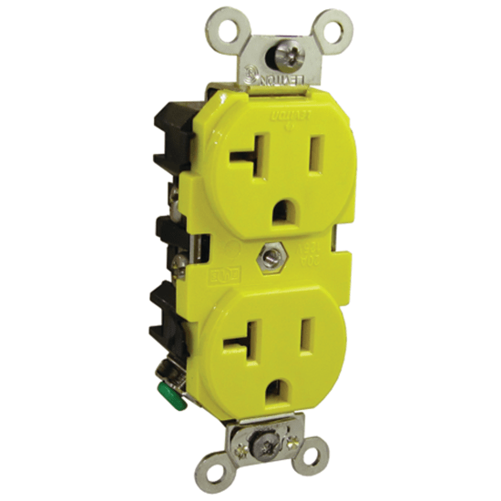 20A 125V Straight Blade Plug, Connector &amp; Receptacle