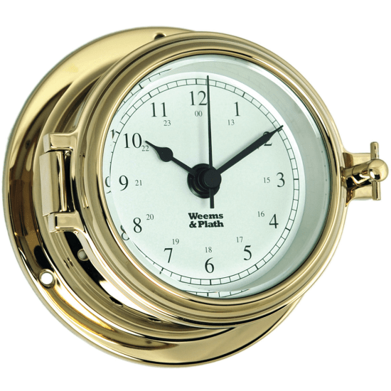 Endurance II 105 Quartz Clock - Brass with Arabic Numerals 1