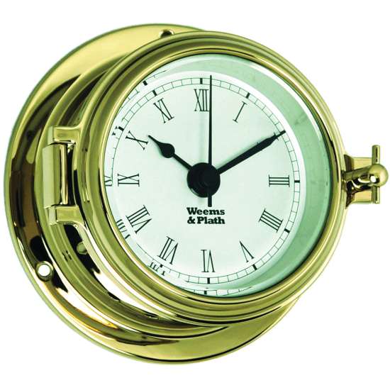 Endurance II 105 Quartz Clock - Brass with Roman Numerals 1