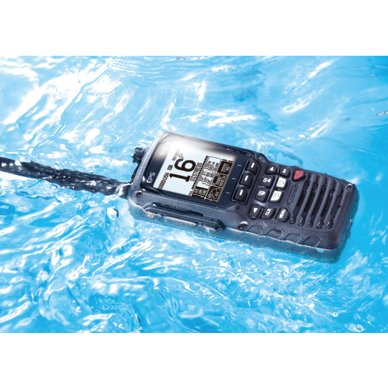 Discontinued: HX870 Floating Class D DSC VHF Radio with GPS 1