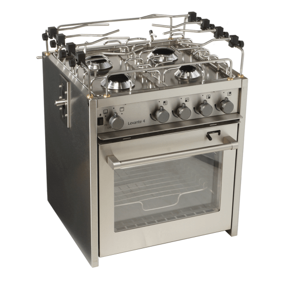 Levante 18" Wide Compact Marine Stove with MultiDirectional Gimbal