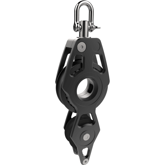 Lewmar 80 mm Racing Fiddle Block Swivel, Becket Fisheries Supply