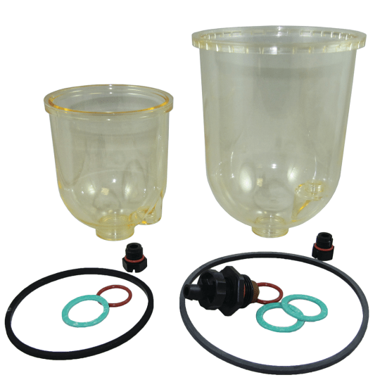 Replacement Clear Bowl for Turbine Filters 1