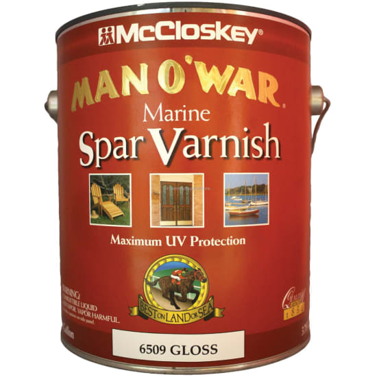 Man O'War Spar Marine Varnish Gloss or Satin McCloskey Fisheries Supply