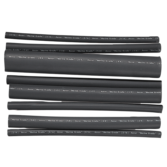 301506 of Ancor Heat Shrink Tubing - Black, Assorted Sizes 3/16" to 3/4"