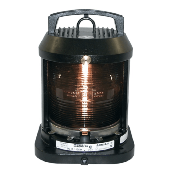 Aqua Signal Series 70 Single Lens Nav Light Stern, White Fisheries