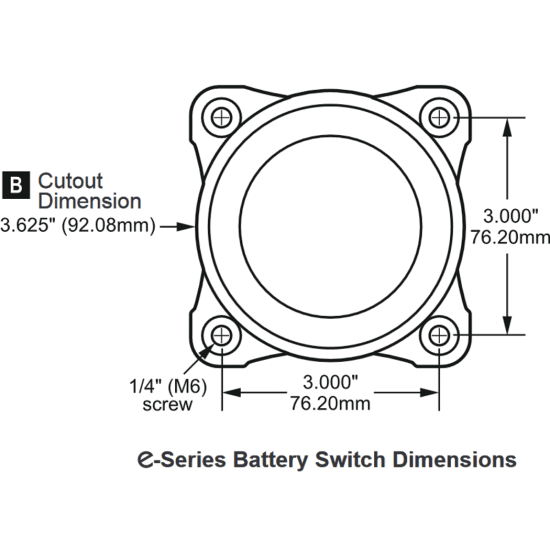 Blue Sea Systems 9001e eSeries Battery Selector Switch Fisheries