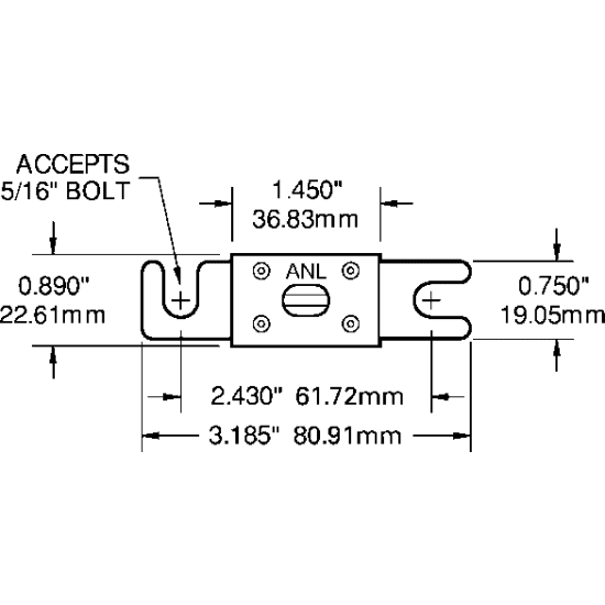 ANL Fuses Blue Sea Systems Fisheries Supply