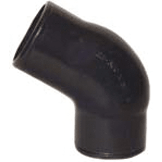 45 Degree Cast Iron Exhaust Elbow Connector - 5 Inch Hose