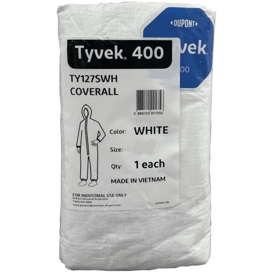 Reusable Tyvek Overalls with Hood Fisheries Supply
