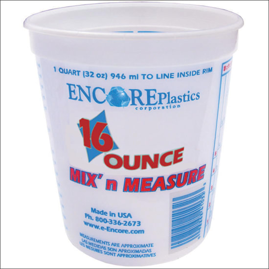 pint tall of Encore Plastics Mix'n Measure Buckets - Plastic