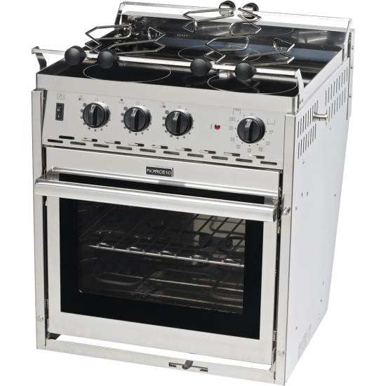 Marine Three Burner Ceramic Top Gimbaled Electric Stove