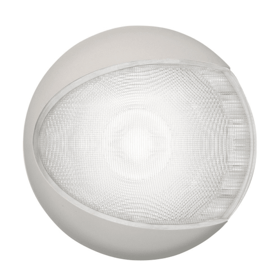 Hella 5" EuroLED 130 Surface Mount LED Dome Light - Cool White with White Shroud