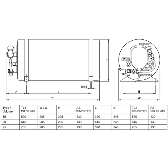 Isotemp Slim Water Heaters | Fisheries Supply