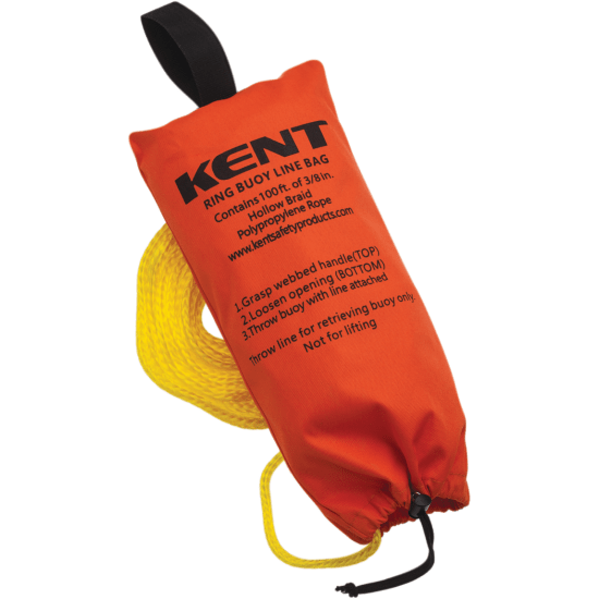 Ring Buoy Line Bag with 100 ft. Line