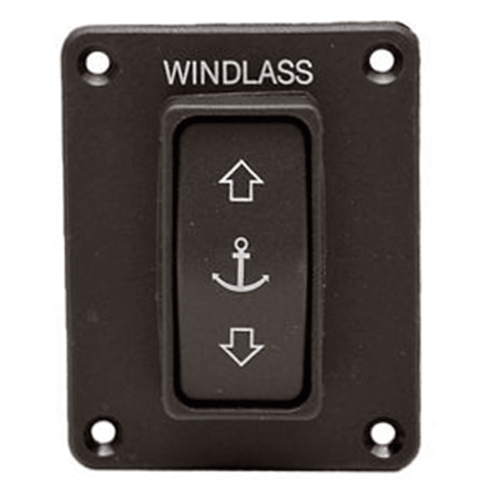 front view of Lewmar Windlass Guarded Rocker Switch