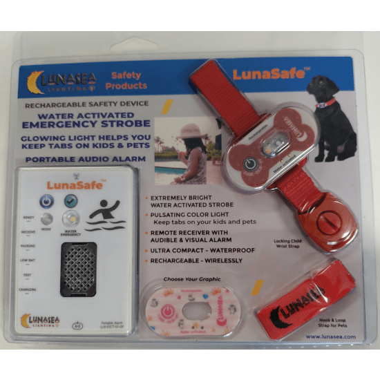 LunaSafe Water Safety Device w/ Transmitter & Alarm