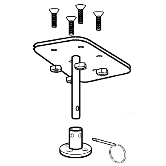 Magma FishOn Rod Socket Type Holder Mount T10360 Fisheries Supply