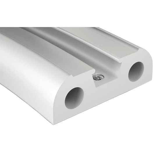 binoX 50 Stainless Steel Rubrail - White PVC Base Component