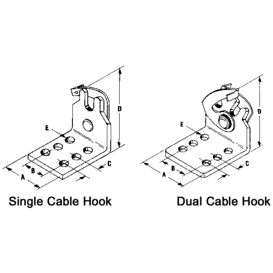 Single & Dual Cable Hooks Morse Controls Fisheries Supply