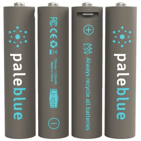 Pale Blue Earth - Piles rechargeables AAA USB-C (4x) - Lithium - charge  plus légère