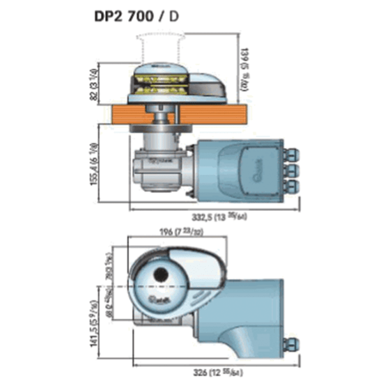 Quick Prince DP2 Vertical Windlass DP27121/4 Fisheries Supply