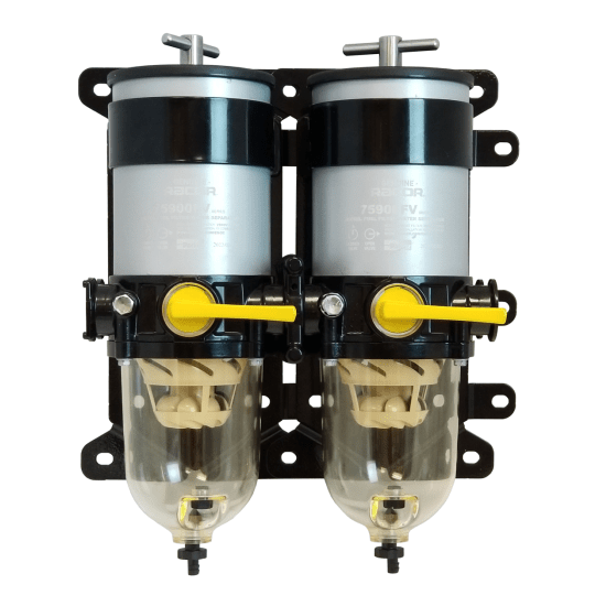 900FV Turbine Series Diesel Fuel Filter Dual Filter, w/ Heater