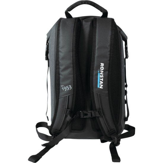 Ronstan Dry Roll-Top 30L Backpack, Black & Grey | Fisheries Supply
