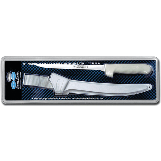 SaniSafe Narrow Fillet Knife with Sheath