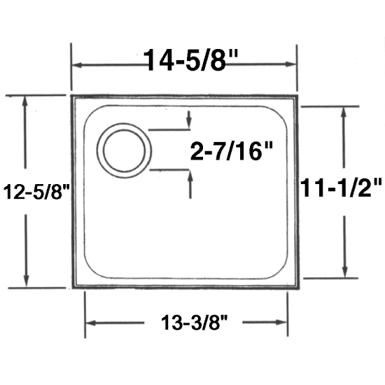 Rectangular Sinks 10222/4 Scandvik Fisheries Supply