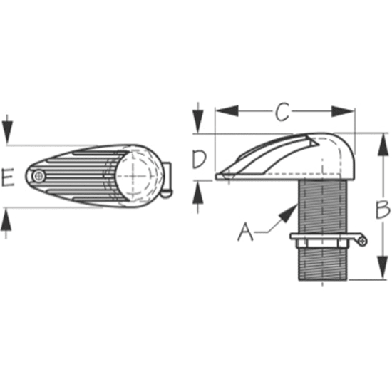 High Speed Slotted Intake Strainer - with Pipe