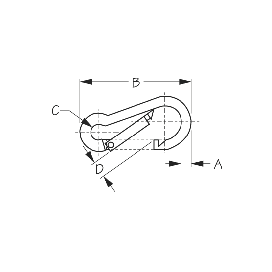 Snap Hook Standard SeaDog Line Fisheries Supply