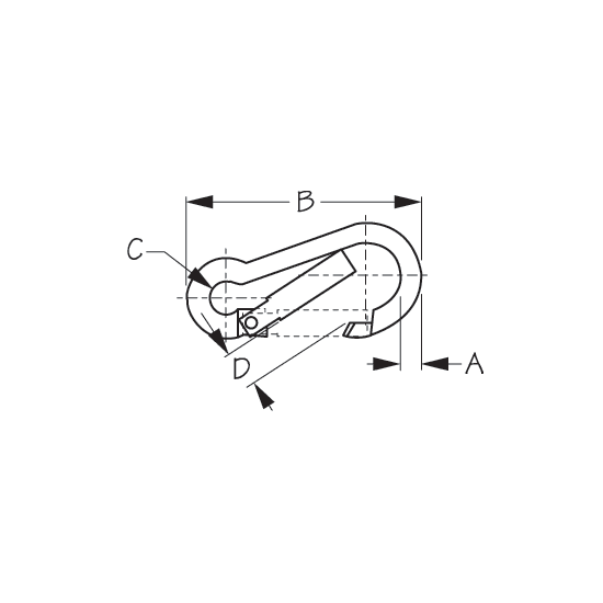 Snap Hook - Toothless, Key-Lock System